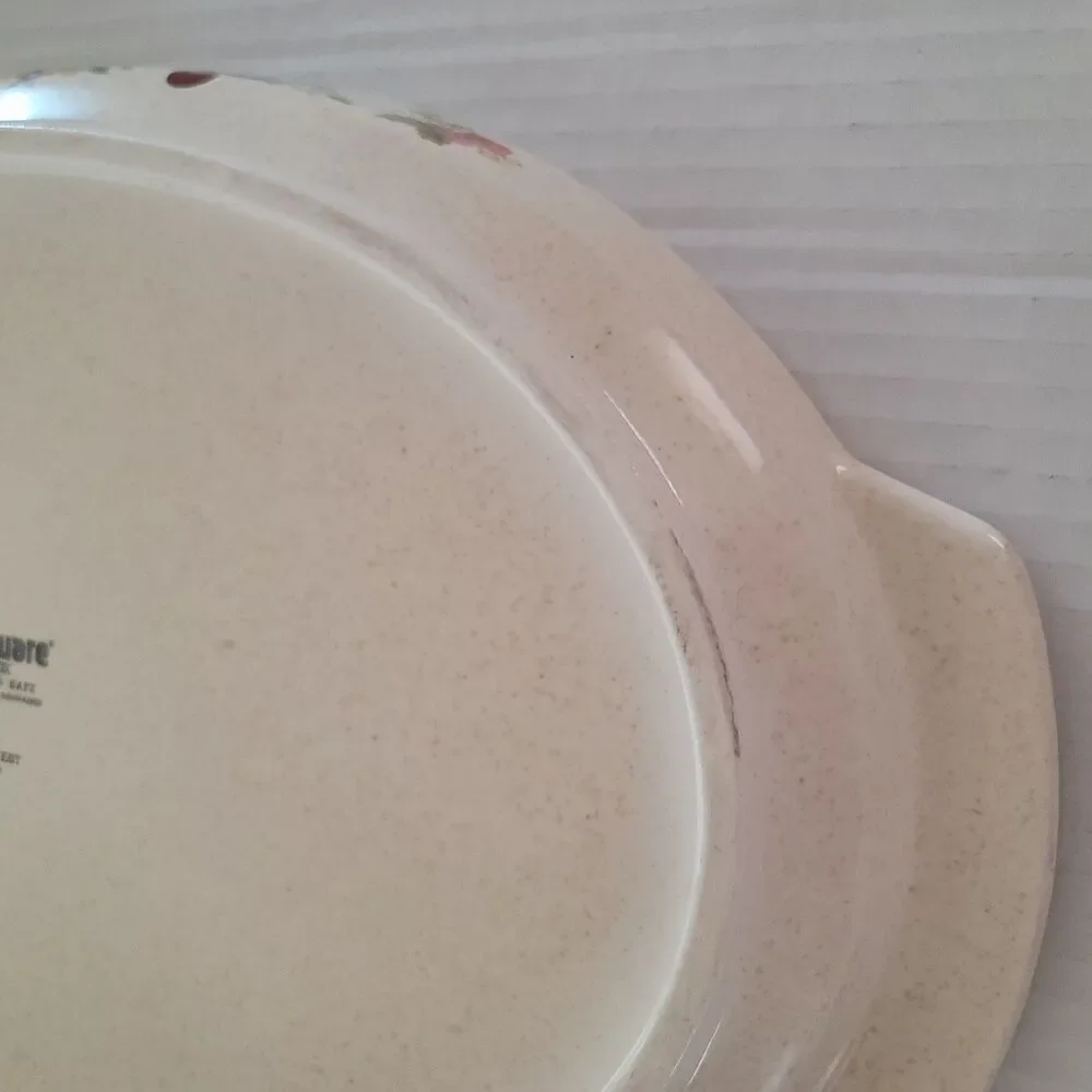 Vintage LENOX TemperWare "Summer Harvest" Fruit Oval Roaster Platter Dish 15" - Picture 7 of 11